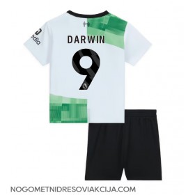 Dres Liverpool Darwin Nunez #9 Gostujuci za djecu 2023-24 Kratak Rukav (+ kratke hlače)